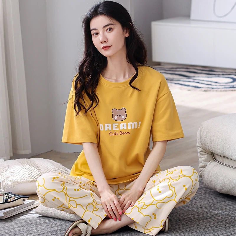 Dream Bear Painted Yellow ( PJ'S Night Dress )