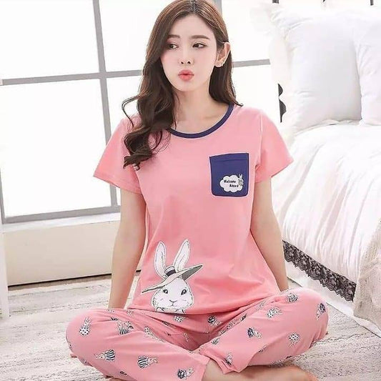 PINK BLUE POCKET ( PJ'S Night Dress )