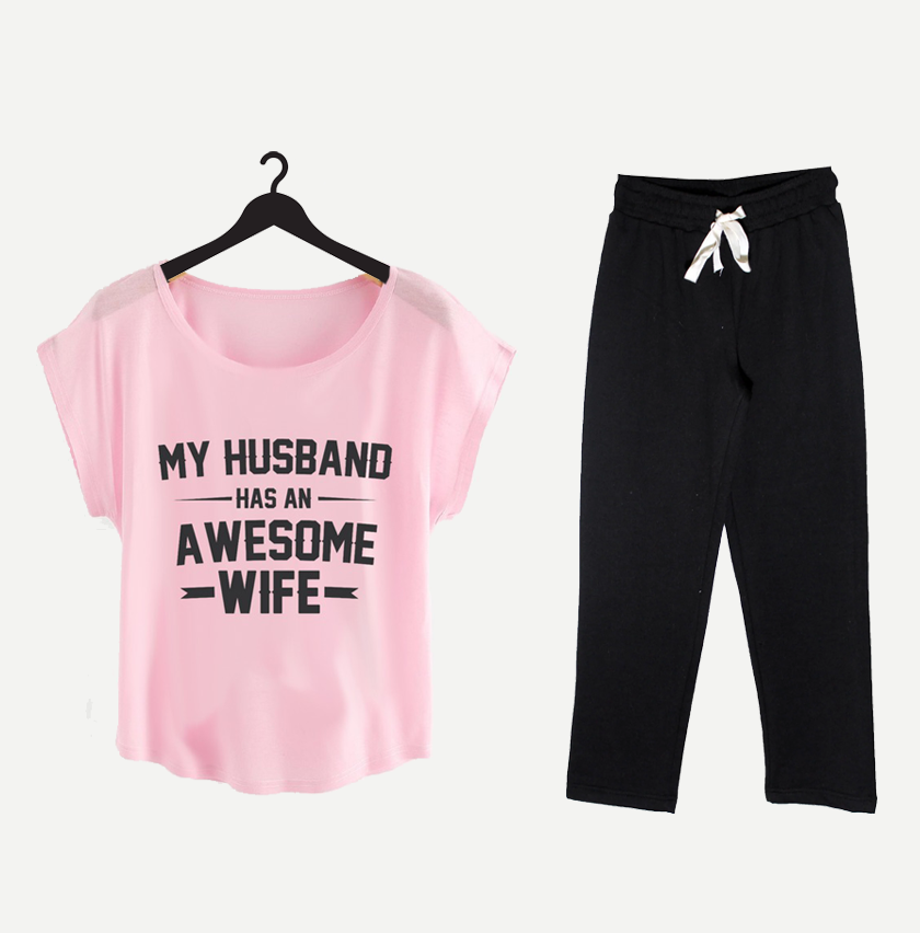 HUSBAND HAS AWSM WIFE ( PJ'S Night Dress )